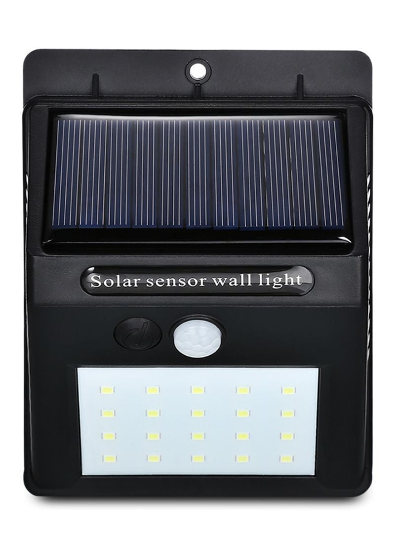 20 LED Motion Sensor Solar Light Black - Image 1